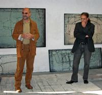 Kunstst&uuml;ck K&uuml;nstlergespr&auml;ch Gerd Kanz und Galerist Egon Stumpfgespr&auml;ch